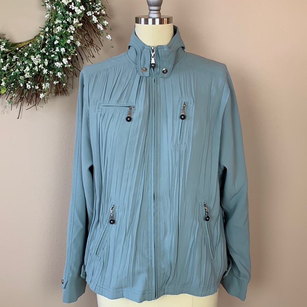 Jamie Sadock Women’s Sage Green Bomber Jacket CardiganSize Medium